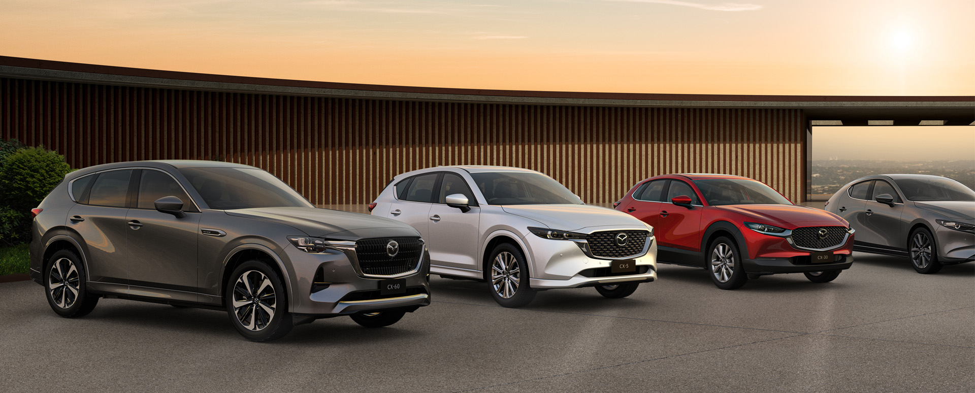 2024 Mazda CX-5, CX-30, CX-3, and Mazda3 models