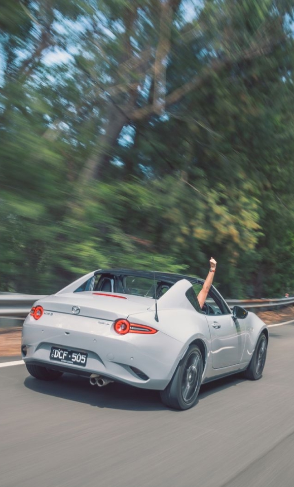 Mazda MX-5 on the open road