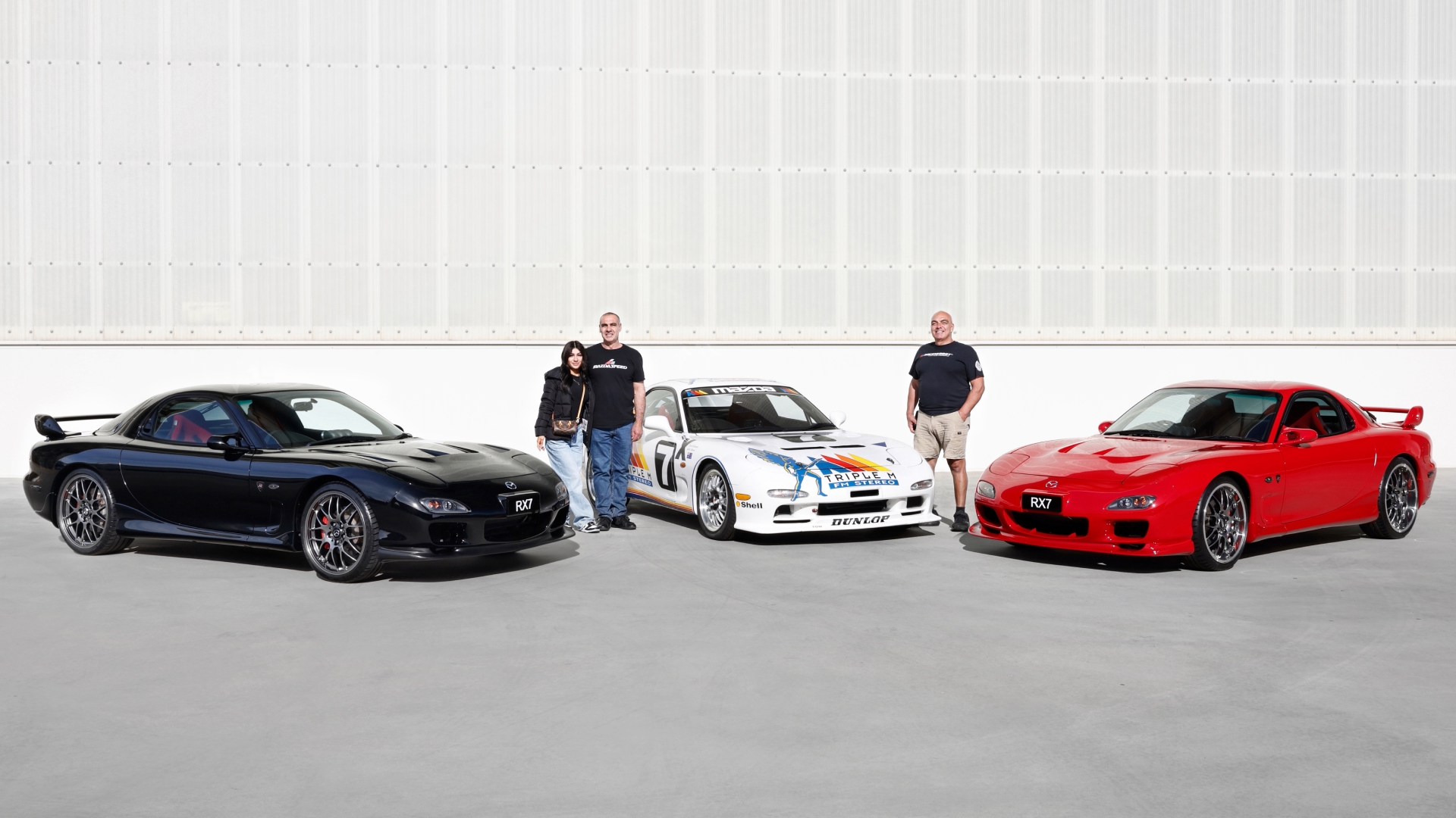 Mazda fan owns two rare RX-7 Spirit R cars and meets the iconic Triple-M racer that won the 1995 Eastern Creek 12-Hour.