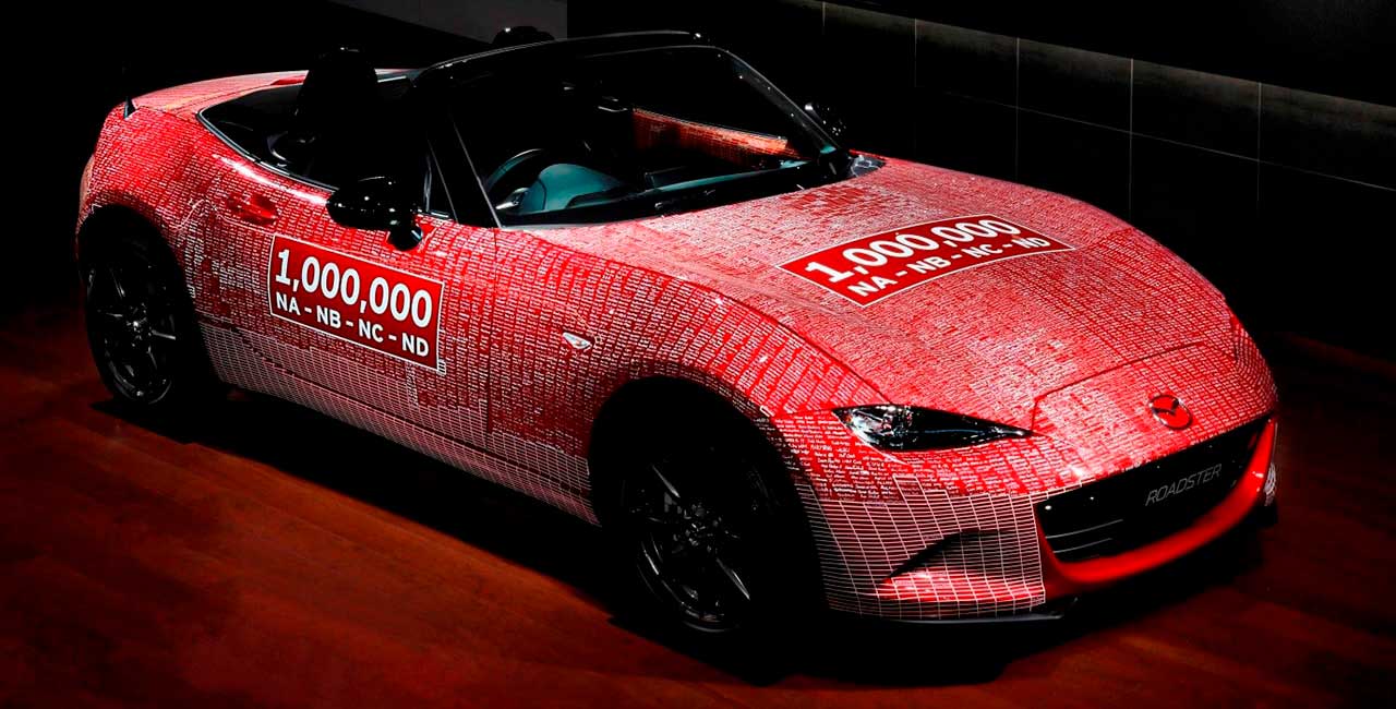 One-Millionth Mazda MX-5 returns home with 10,000 fan signatures
