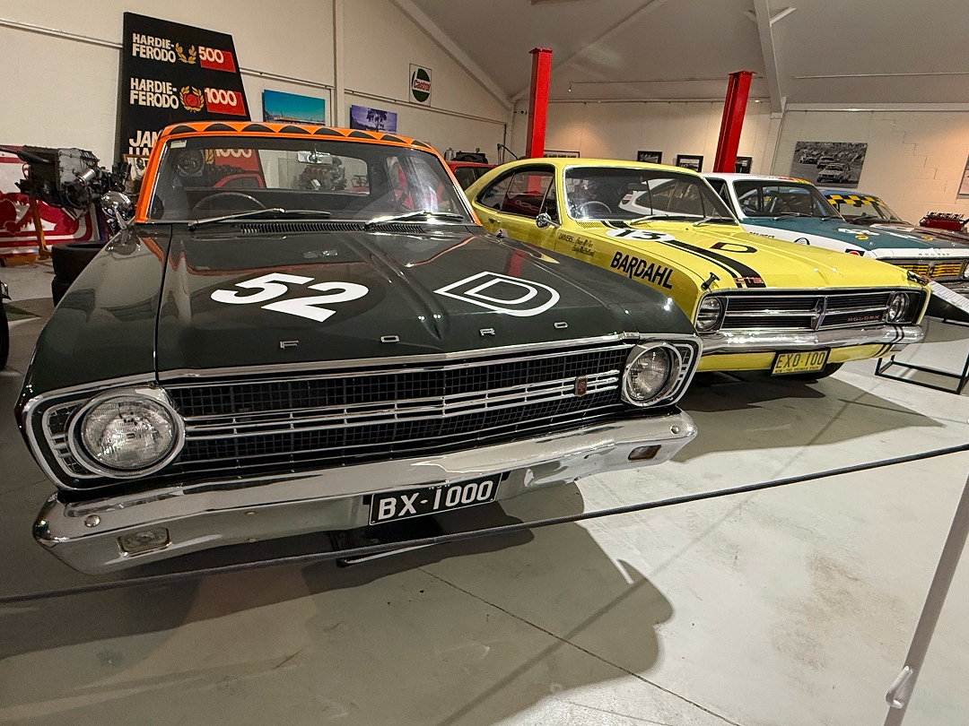 Ford XR Falcon GT; (replica) 1967 Gallaher 500, win, Harry Firth & Fred Gibson; livery restored to that race