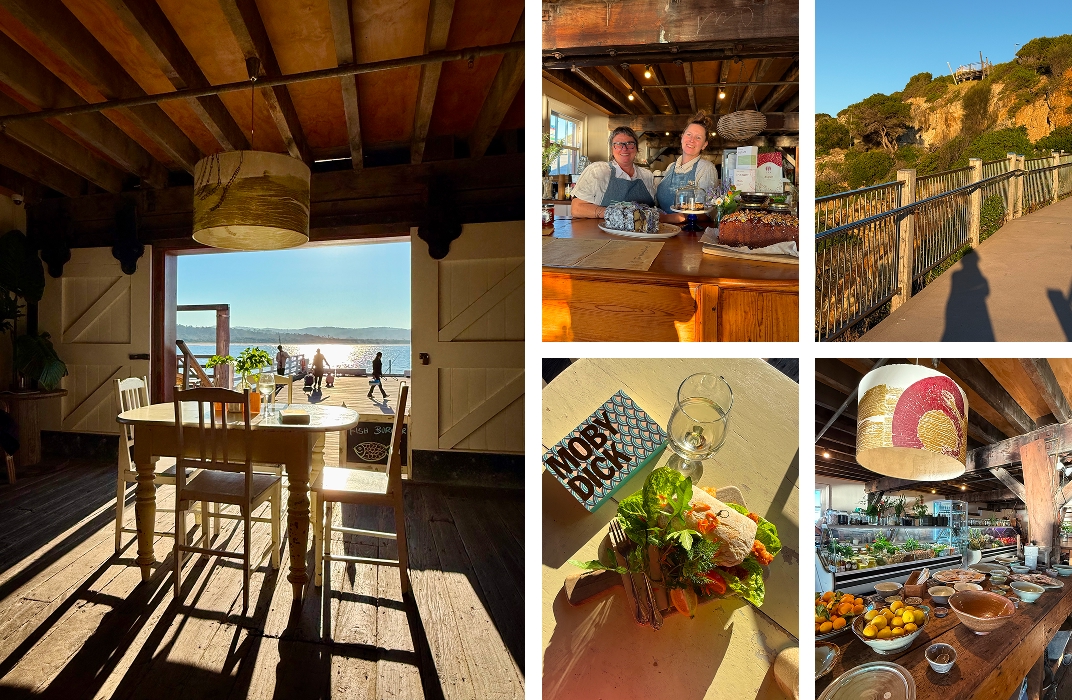 The Wharf Local restaurant and accessible headland walkway lookouts, Tathra NSW South Coast