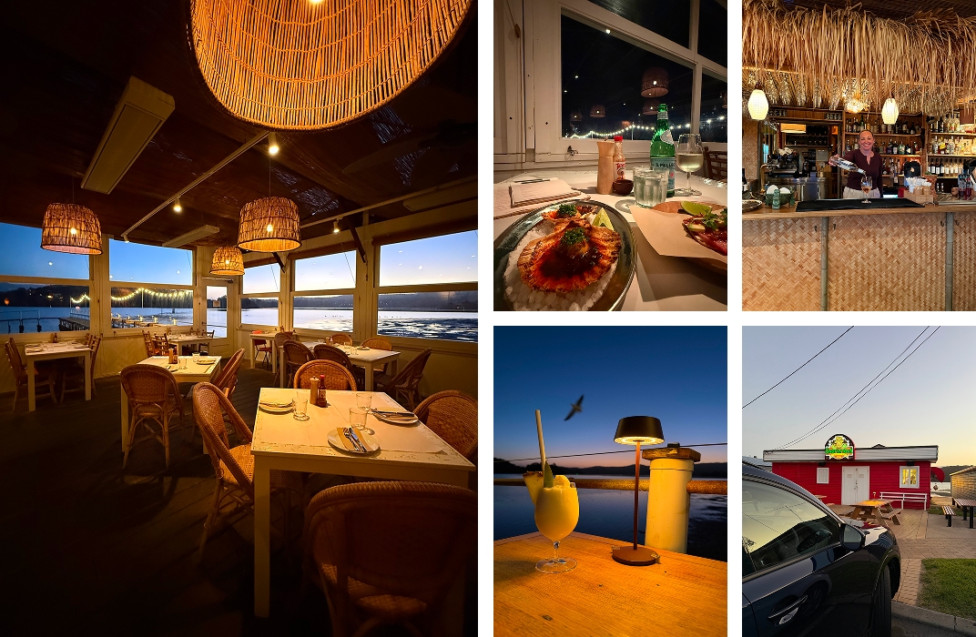 The Quarterdeck restaurant and bar beside Wagonga Inlet, Narooma NSW South Coast