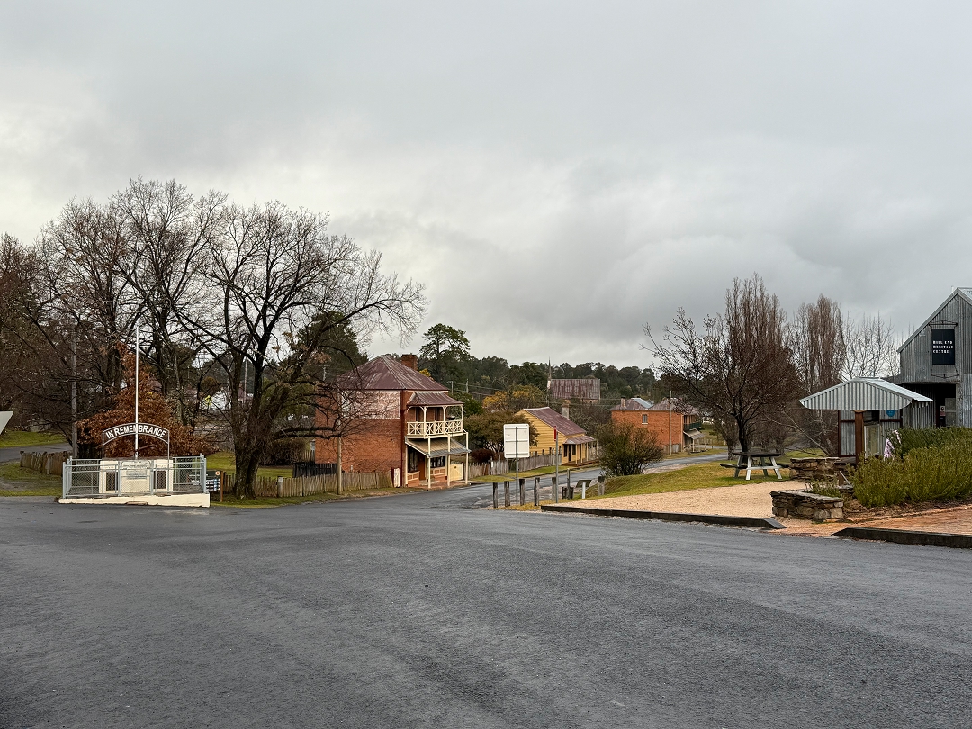 View from Beyers Ave, looking towards Clarke St on the right. Northey&rsquo;s is the brick two-story building with a veranda