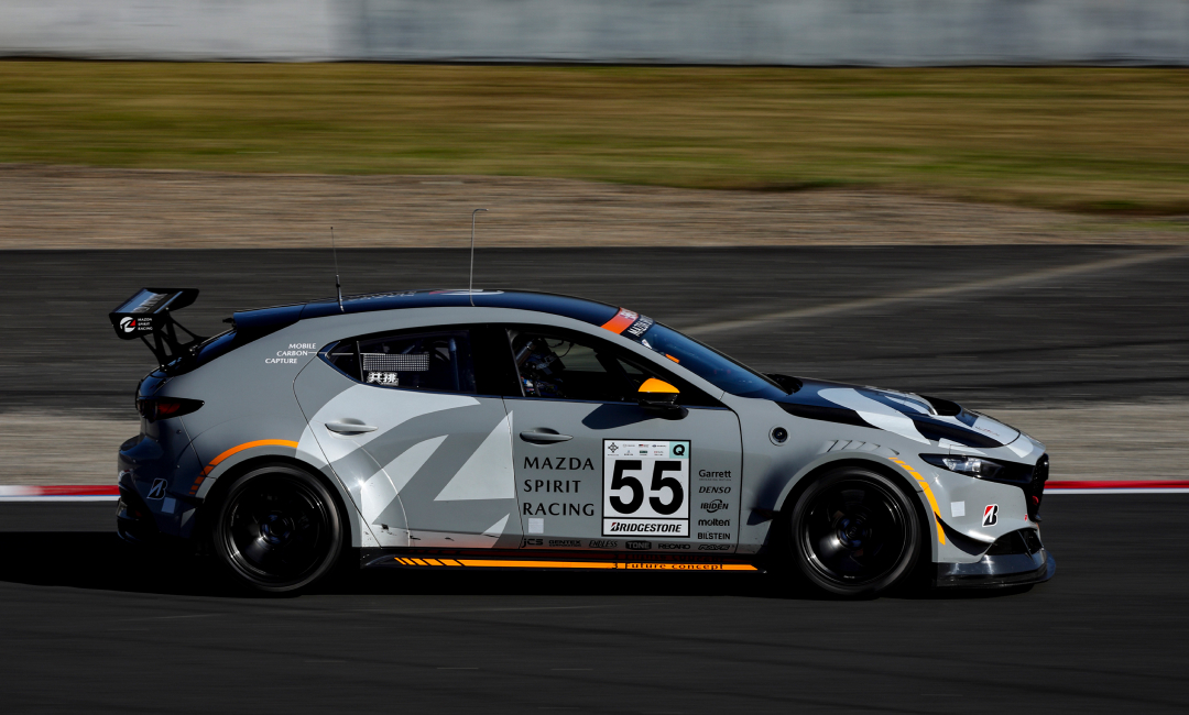 Mazda’s onboard CO₂ capture technology being tested during a demonstration run