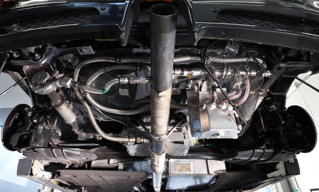 Mazda’s CO₂ capture device installed on the test vehicle during the trial